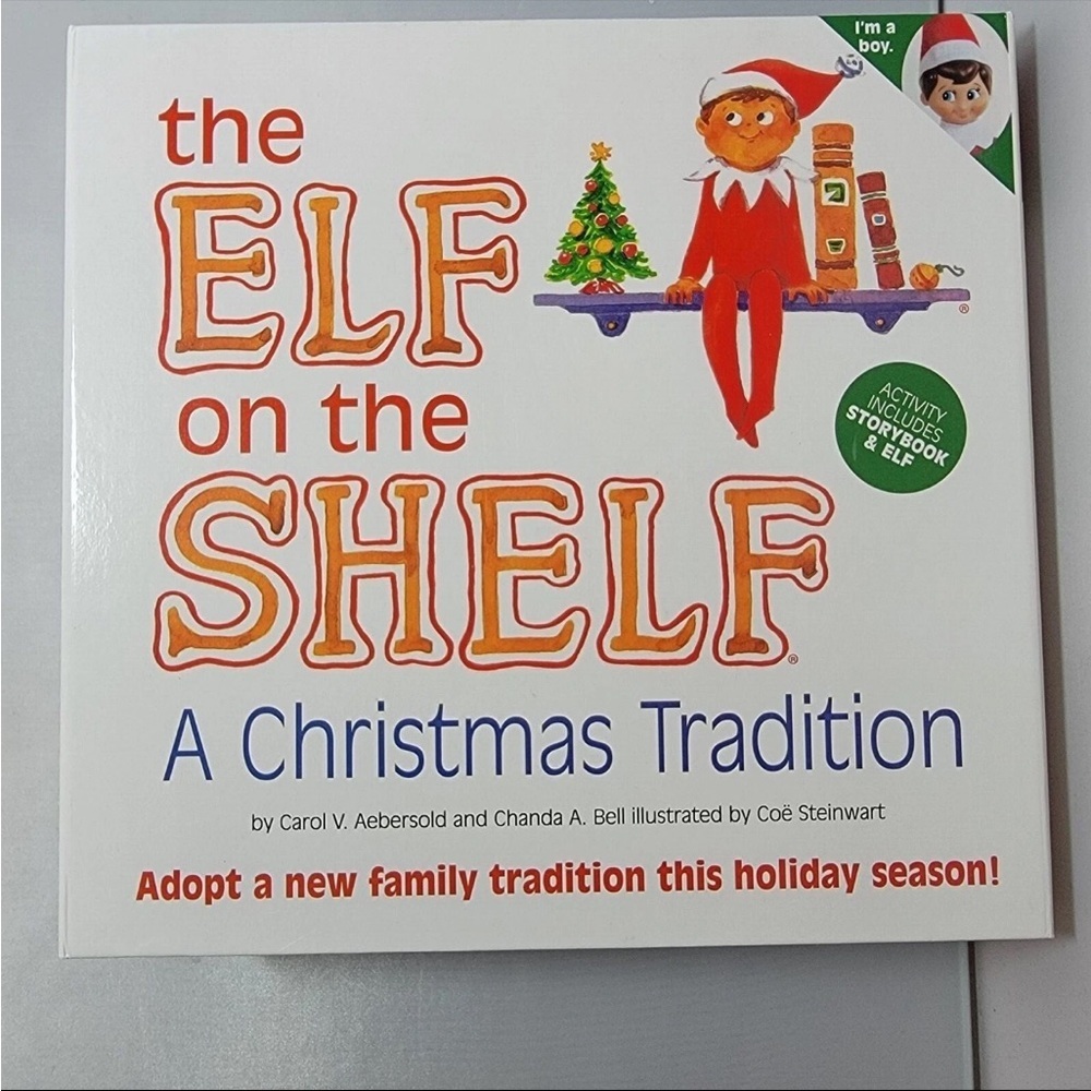 ❤️ BNIB SEALED The Elf on the Shelf: A Christmas Tradition Set Blue Eyed Boy Elf